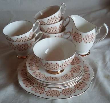 Tea Set - Charmaine Elizabethan Fine Bone China - By Taylor & Kent England
