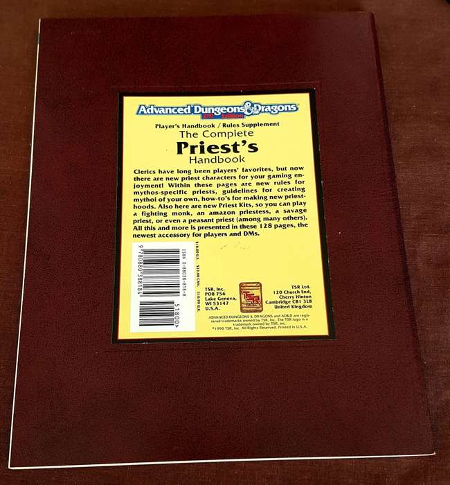Dungeons and Dragons The Complete Priest`s Handbook