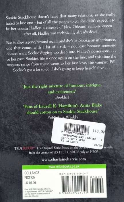 Books: DEFINITELY DEAD by Charlaine Harris (Book 6 in the Sookie Stackhouse / True Blood Series)