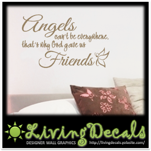 Vinyl Decals Wall Art Stickers - Friend Angels