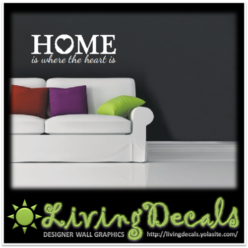 Vinyl Decals Wall Art Stickers - Home Heart