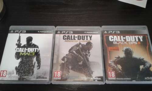 Call of duty ×3. (Advanced warfare, Modern warfare 3, Black Ops 3) PS3