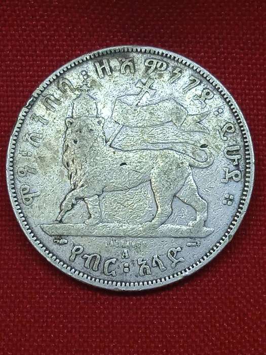 1897 SILVER HALF BIRR ETHIOPIA
