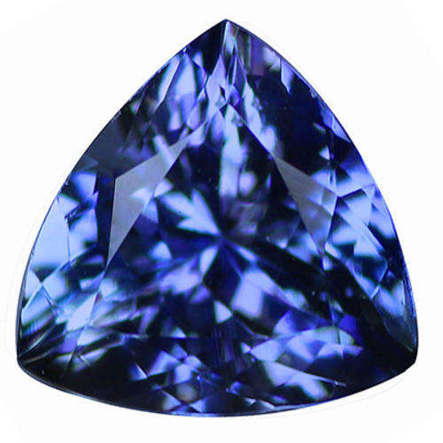 1.28CT TANZANITE [G.I.S.A.CERTIFIED] Intense Violetish Blue (vB4/4), VVS, Trillion