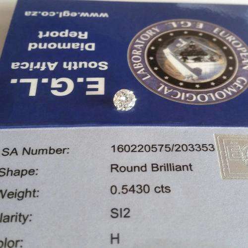 0.5430CT Diamond [ EGL Certified ] H / SI2
