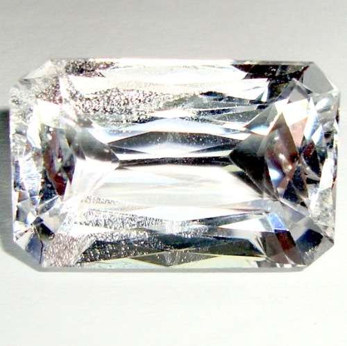 *** HIMALAYAN BERYL *** G.I.S.A. CERTIFIED 6.96CT GOSHENITE  Colourless, VS