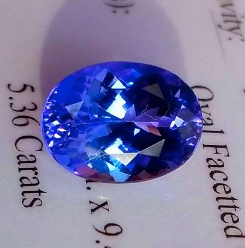 * Premium Grade Tanzanite * 5.36CT Certified Tanzanite [bV7/7]