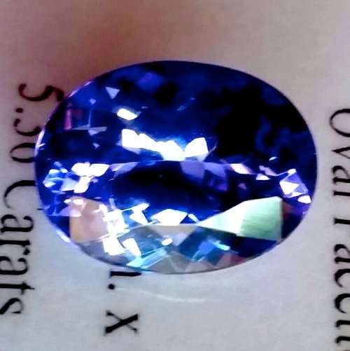 * Premium Grade Tanzanite * 5.36CT Certified Tanzanite [bV7/7]