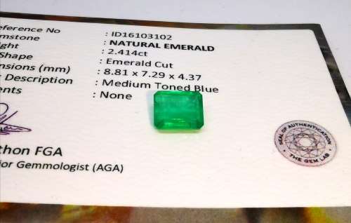 2.41CT EMERALD  * Certified Emerald *