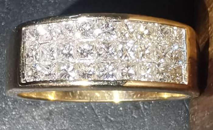 1.5ct Diamond Ring, 18k white gold
