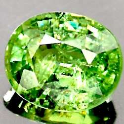 1.55CT NATURAL DEMANTOID GARNET [G.I.S.A.CERTIFIED] Yellowish Green, SI2 [Value: R14'115.00]