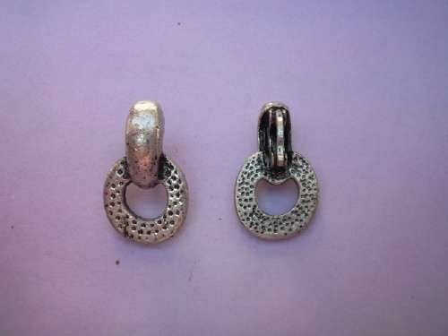 Pendant Bails, Metal, Nickel Antique, 1pc