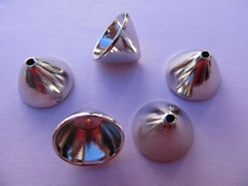 Findings End Pieces Scarf Ends Acrylic Nickel 20mm x 23mm 4pc