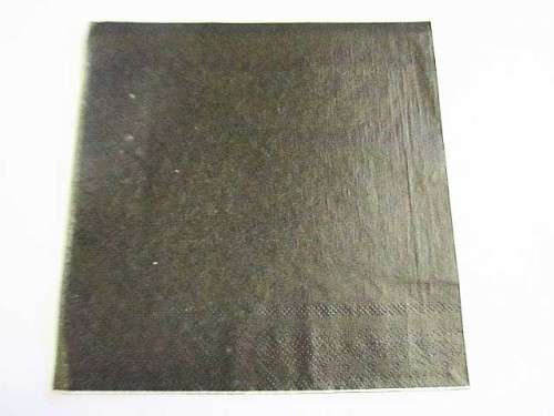 Decoupage Serviettes, Plain, Black, 1pc