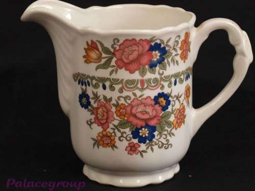 Vintage Pontesa Ironstone Milk Jug, Floral Design, Made In Spain, See Photos...