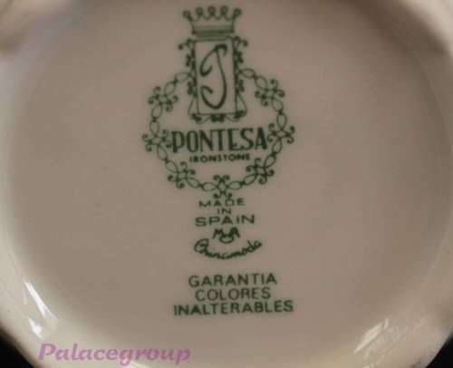 Vintage Pontesa Ironstone Milk Jug, Floral Design, Made In Spain, See Photos...