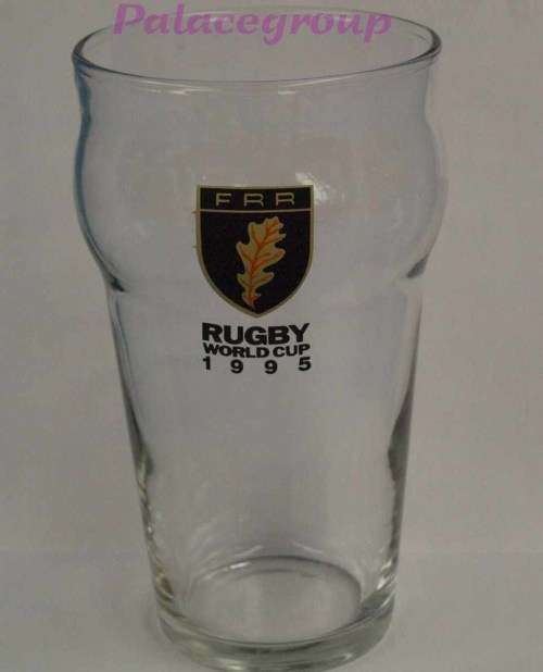 1 Set - 10 x Glasses, Rugby World Cup 1995 Beer Glasses, 400ml, See Photos...