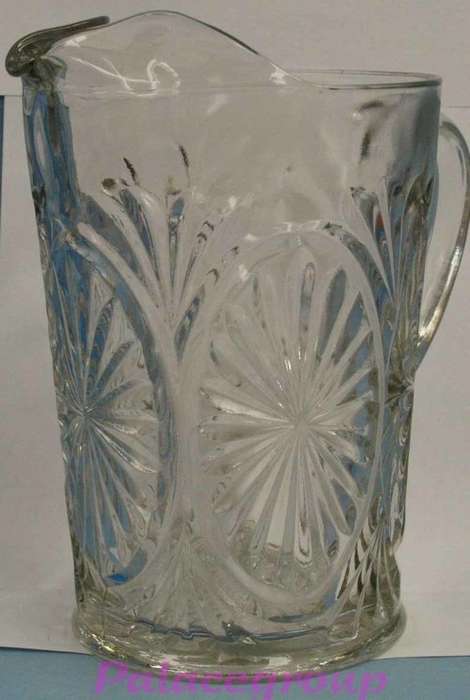 Vintage Clear Heavy Glass Jug For Water / Beverages, 1750ml, Good Condition - Not Used, See Photos