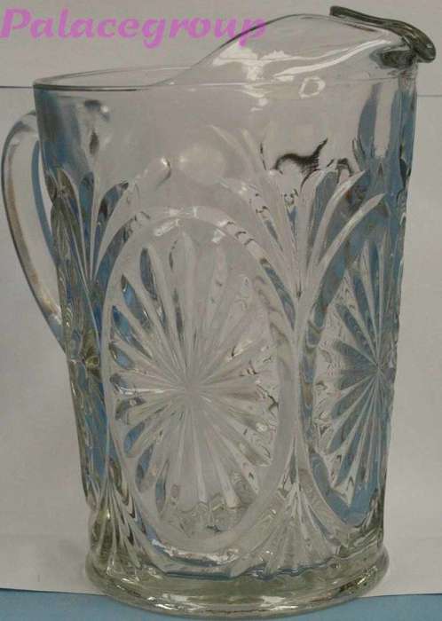 Vintage Clear Heavy Glass Jug For Water / Beverages, 1750ml, Good Condition - Not Used, See Photos