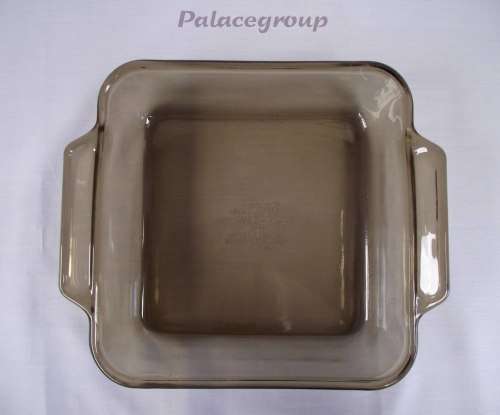 Anchor Ovenware Square Baking Dish - USA, Oven And Microwave Safe, Tinted Glass, 2liter, See Photos