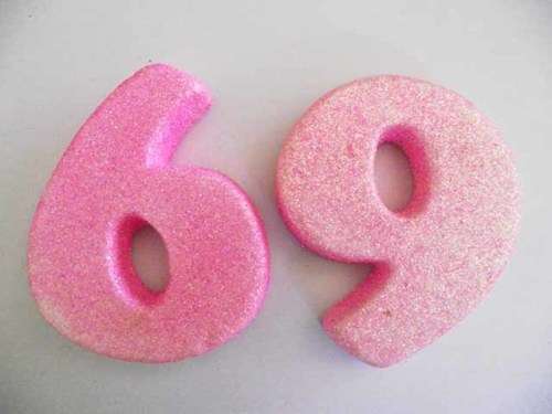 Polistyrene Number 6 OR 9, Pink With Glitter, ±100mm x 20mm, 1pc
