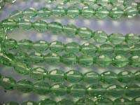 Chinese Crystal Beads, Glass, Oval, Green, 13mm x 10mm, 16pc