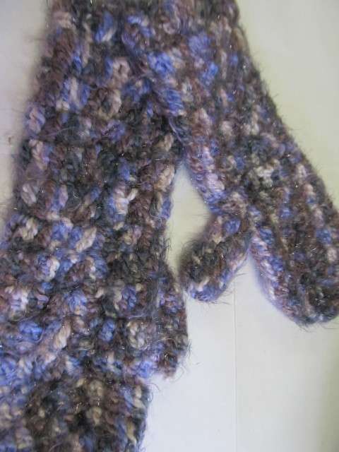 Mittens, Shades Of Purple, 1 Pair