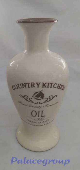 Country Kitchen Oil and Vinegar Jar, Warm Family, 400ml, 190mm x 90mm, See Photo`s Below