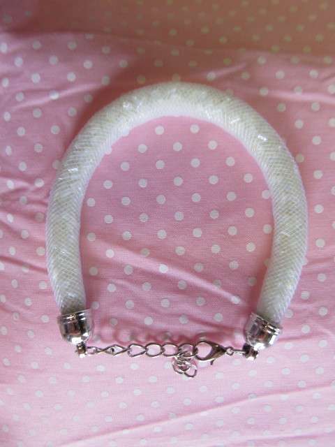 Cheri Bracelet, Tube, Light Yellow, 20cm With 5cm Extender