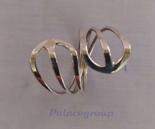 Silver Ring, Stamped 925, Round - Offset, Ring Size - 19,8mm (10 - T¼), 1pc