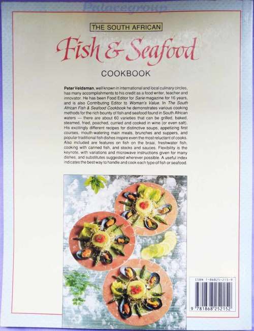 The South African Fish & Seafood Cookbook, Peter Veldsman, 96Pg, Rec137, +A4