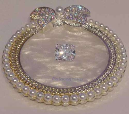 1 x Simulate Diamond, Radiant Cut, Russian Brilliant, 9.90ct, 12mm x 10mm (Excl Background Tray)