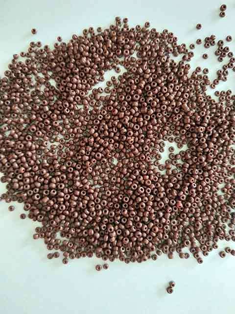 Glass Beads, Seedbeads, Brown, 11/0, 13gr