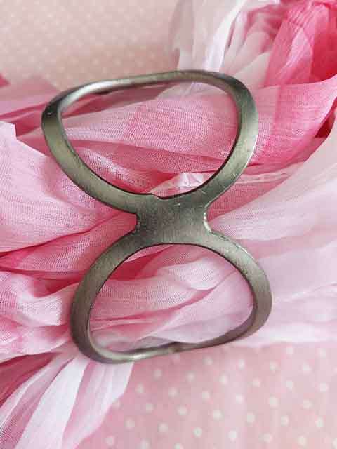 Burtell Bracelet, Brushed Antique Metal Bangle, Top Width 41mm, 1pc