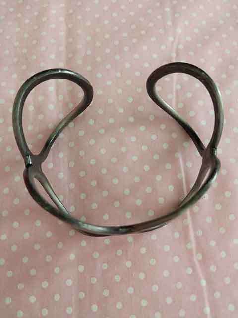 Burtell Bracelet, Brushed Antique Metal Bangle, Top Width 41mm, 1pc