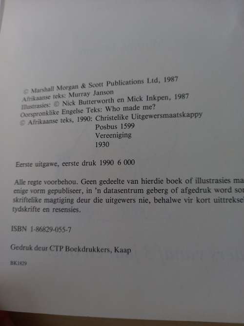 Waar Kom Ek Vandaan? deur Murray Johnson 1990