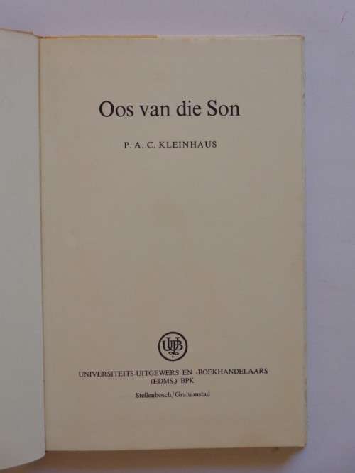 Oos van die son - P.A.C. Kleinhaus