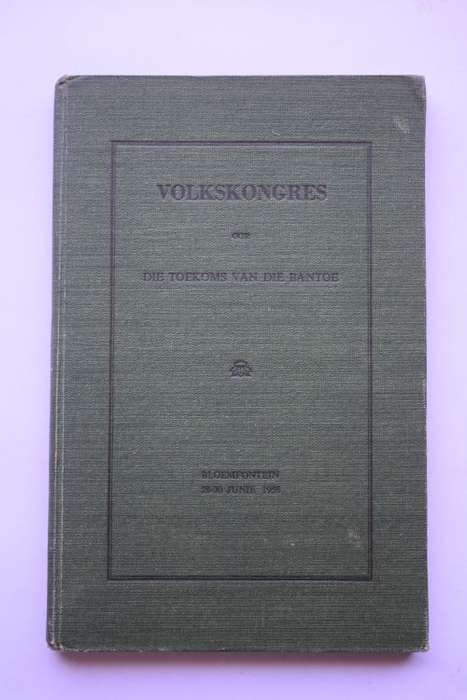 Pro Ecclesia-Drukkery: Volkskongres. Bloemfontein, 1956.