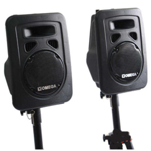 Omega Speakers with stand X-A25