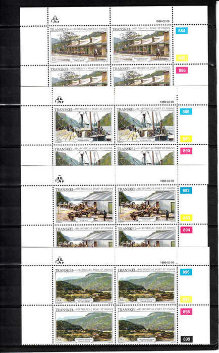 TRANSKEI SACC 181-184: 6.2.1986 -  PORT ST JOHNS SET OF 4 CONTROLS. U/MINT (**)