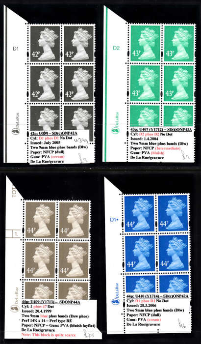 GB:  SELECTION (1) OF 4 MACHIN CYLINDER BLOCKS. SEE DESCRIPTION. CV IN 2008 59 POUNDS