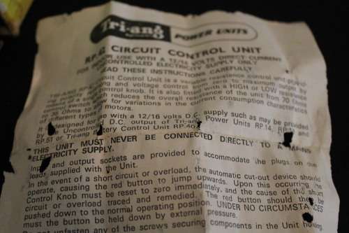RP42 Circuit Control Unit Tri-ang