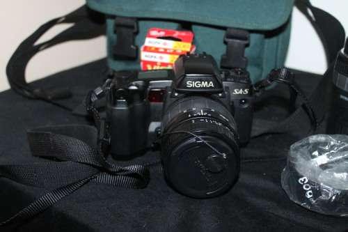 Sigma SA5 Film Camera with 2 Lenses