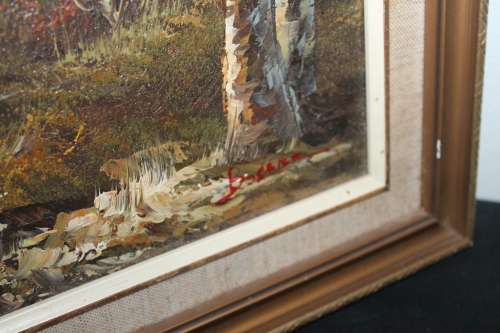 Oil Painting River Scene