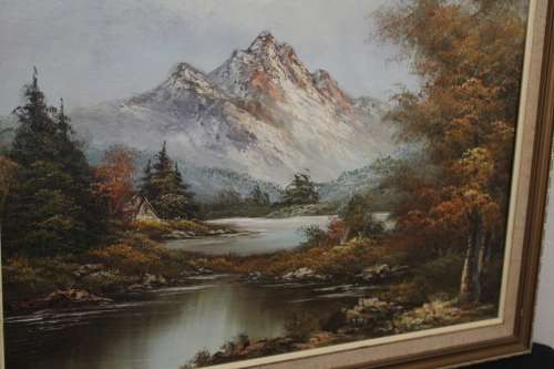 Oil Painting River Scene