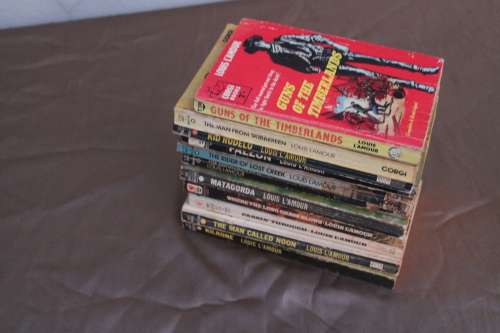 10 Assorted Louis L`Amour books