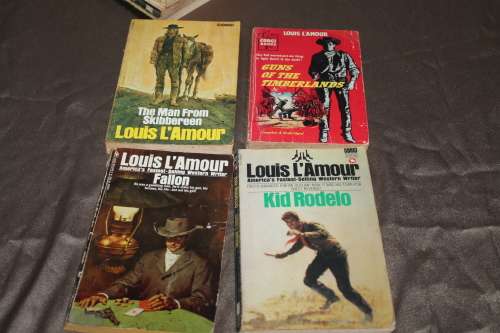 10 Assorted Louis L`Amour books