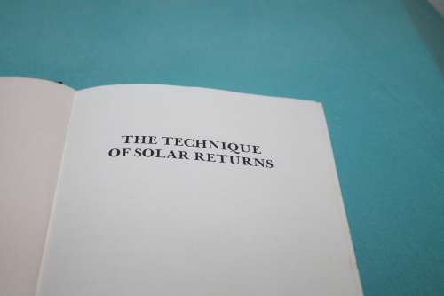 The Technique of Solar Returns Alexandre Volguime