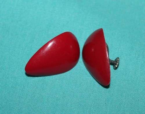 Vintage Heart Shaped Screw on Earrings