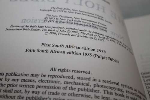 Large Holy Bible New International Version